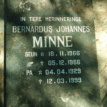MINNE Bernardus Johannes 1929-1999 :: MINNE Bernardus Johannes 1966-1966