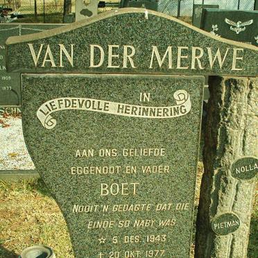 MERWE Boet, van der 1943-1977
