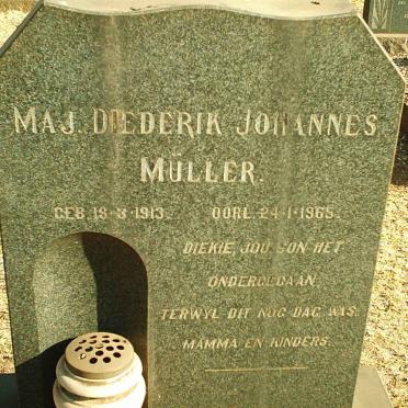 MULLER Diederik Johannes 1913-1965