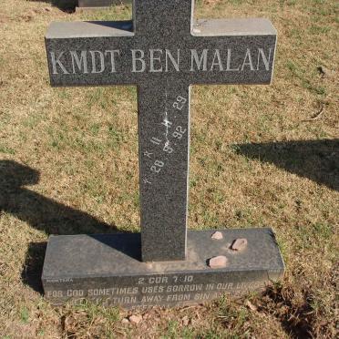 MALAN Ben 1929-1992