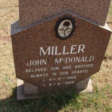 MILLAR John McDonald 1966-1986