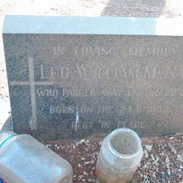 McNALLY Leo William 1903-1972 &amp; Kathleen Anne 1902-1983 