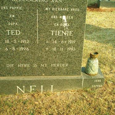 NELL Ted 1913-1996 &amp; Tienie 1919-1993