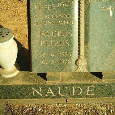 NAUDE Jacobus Petrus 1923-1978