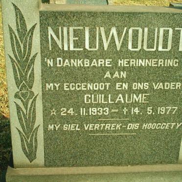NIEUWOUDT Guillaume 1933-1977