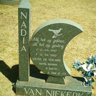 NIEKERK Nadia, van 1992-1992
