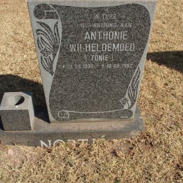 NORTJE Anthonie Wilheldemoed 1932-1992