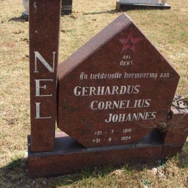 NEL Gerhardus Cornelius Johannes 1919-1984