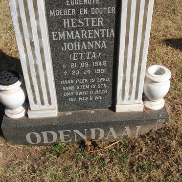 ODENDAAL Hester Emmarentia Johanna 1945-1991