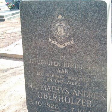 OBERHOLZER Mathys Andries 1920-1972