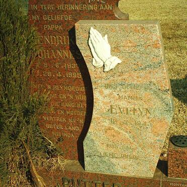 PUTTER Hendrik Johannes 1937-1995 &amp; Evelyn 1943-