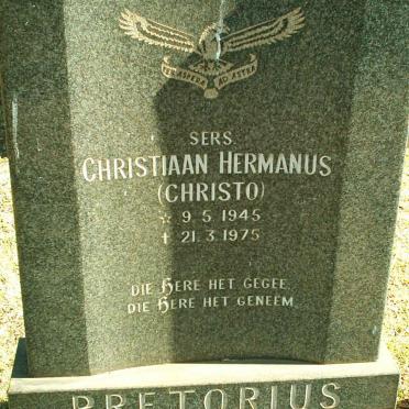 PRETORIUS Christiaan Hermanus 1945-1975