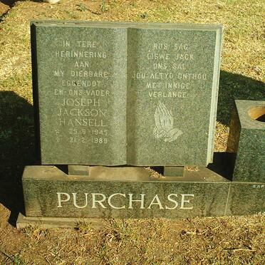 PURCHASE Joseph Jackson Hansell 1945-1989