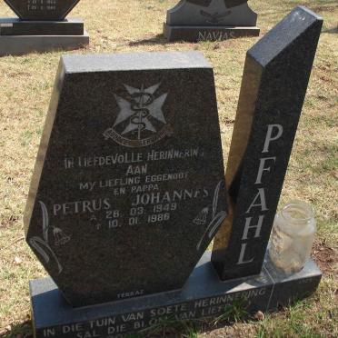 PFAHL Petrus Johannes 1949-1986