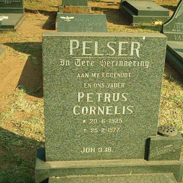 PELSER Petrus Cornelis 1925-1977