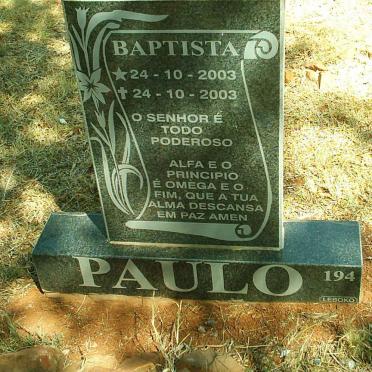 PAULO Baptista 2003-2003