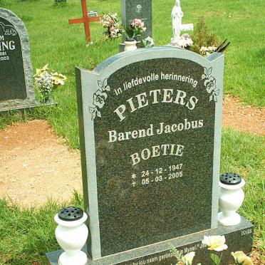 PIETERS Barend Jacobus 1947-2005