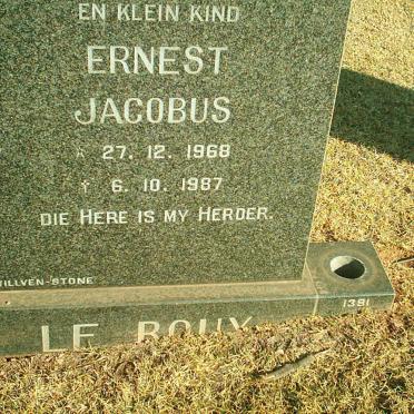 ROUX Ernest Jacobus, le 1968-1987