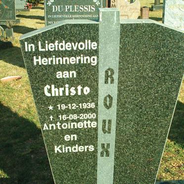 ROUX Christo 1936-2000