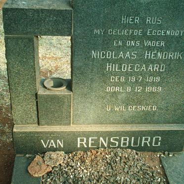 RENSBURG Nicolaas Hendrik Hildegaard, van 1919-1969