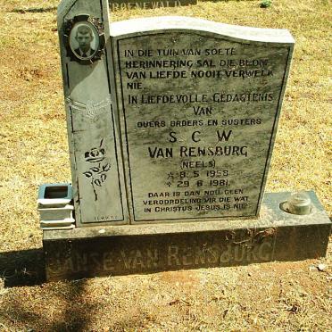 RENSBURG S.C.W., Janse van 1958-1981