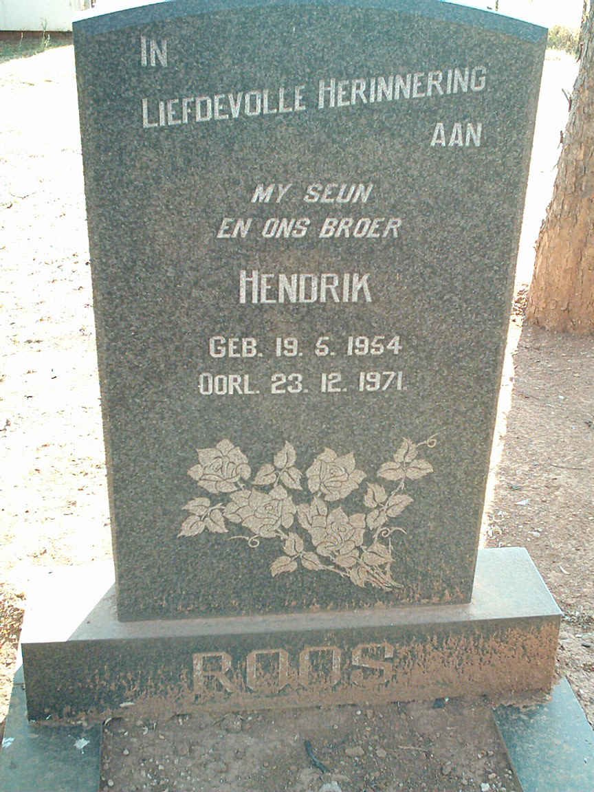 ROOS Hendrik 1954-1971