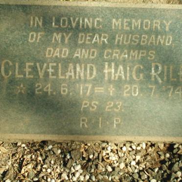 RILEY Cleveland Haig 1917-1974