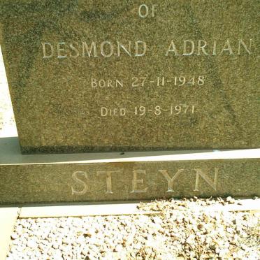 STEYN Desmond Adrian 1948-1971