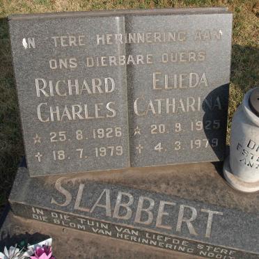 SLABBERT Richard Charles 1926-1979 &amp; Elieda Catharina 1925-1979