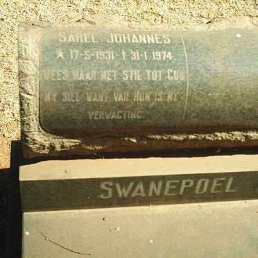 SWANEPOEL Sarel Johannes 1931-1974