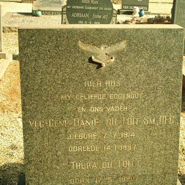 TOIT Danie, du 1914-1967 &amp; Thora 1920-1975
