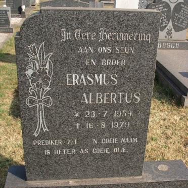 VENTER Erasmus Albertus 1959-1979