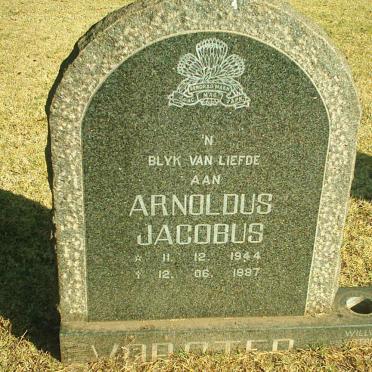VORSTER Arnoldus Jacobus 1944-1987