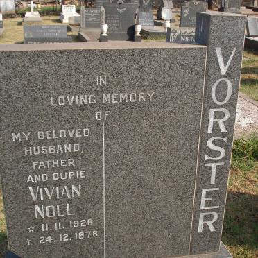 VORSTER Vivian Noel 1926-1978
