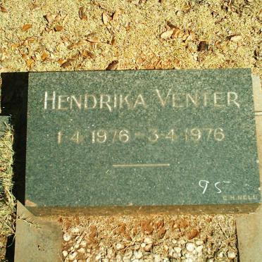 VENTER Hendrika 1976-1976