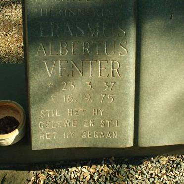 VENTER Erasmus Albertus 1937-1975