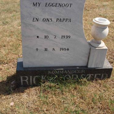 VORSTER Rick 1939-1984