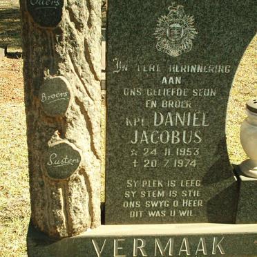 VERMAAK Daniël Jacobus 1953-1974