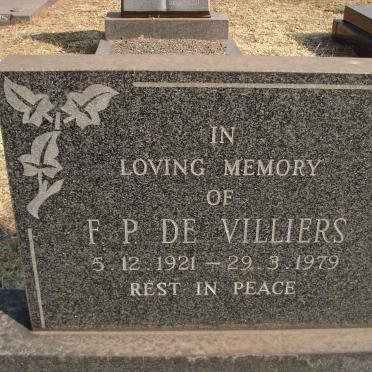 VILLIERS F.P., de 1921-1979