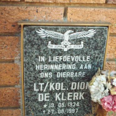 KLERK Dion, de 1934-1997