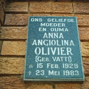 OLIVIER Anna Angliolina nee VATTI 1929-1983
