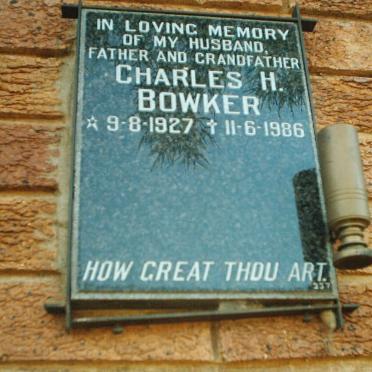 BOWKER Charles H. 1927-1986