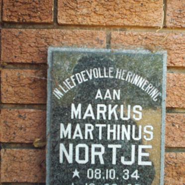 NORTJE Markus Marthinus 1934-1990