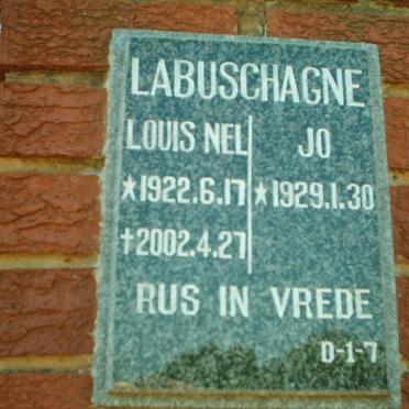 LABUSCHAGNE Louis Nel 1922-2002 &amp; Jo 1930-