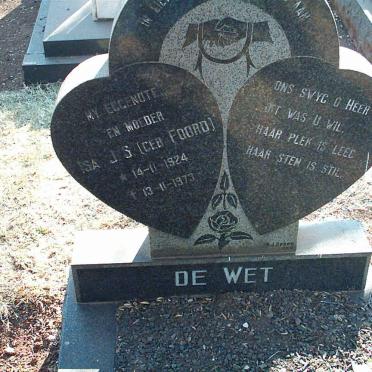 WET Isa J.S., de 1924-1973