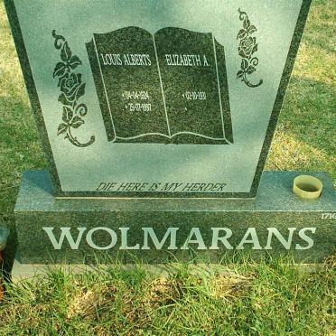 WOLMARANS Louis Alberts 1924-1997 &amp; Elizabeth A. 1931-