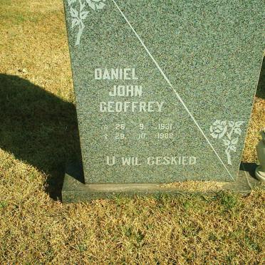 ? Daniel John Geoffrey 1931-1988