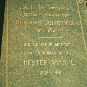 ? Hermias Cornelius 1896-1968 &amp; Hester Anna E. 1902-1991