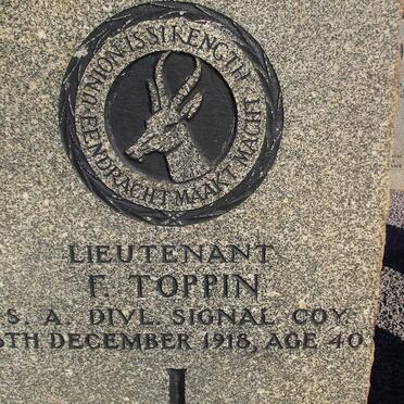 TOPPIN F. -1918
