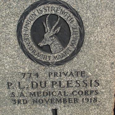 PLESSIS P.L., du -1918